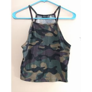Popular21 Camoflauge Crop Top